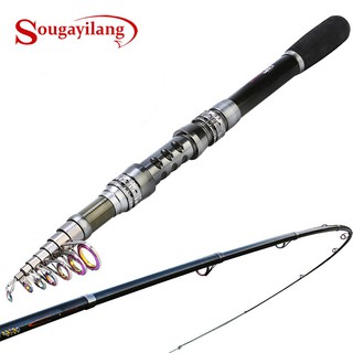 Vara de pesca Sougayilang 1.8-3.3M Telescopic 99% Carbon Fiber Max Drag 8kg