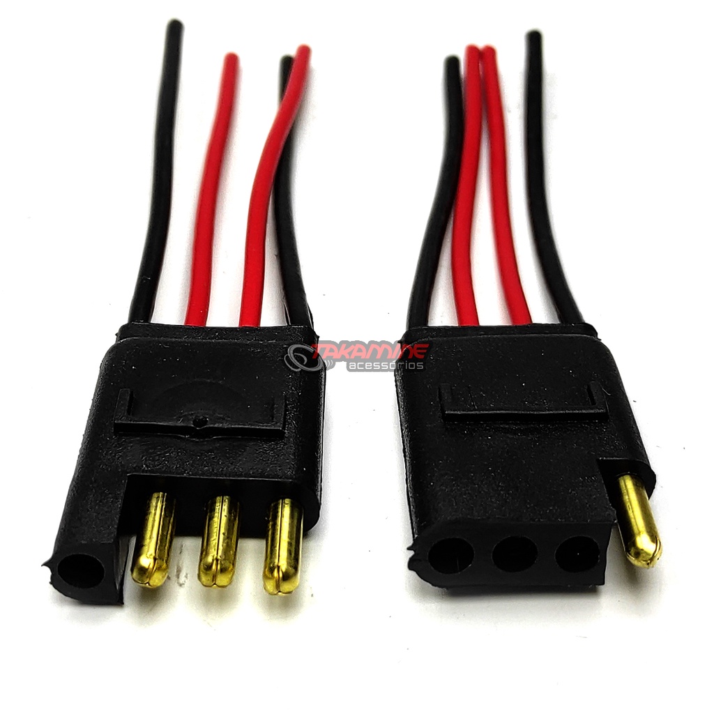Chicote Conector Plug 4 Vias 1,5mm Alto Falante Farol Milha Subwoofer Driver Corneta Super Tweeter