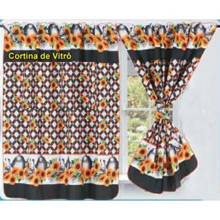 Cortina Vitro 200 x 130 Cm - Estampada