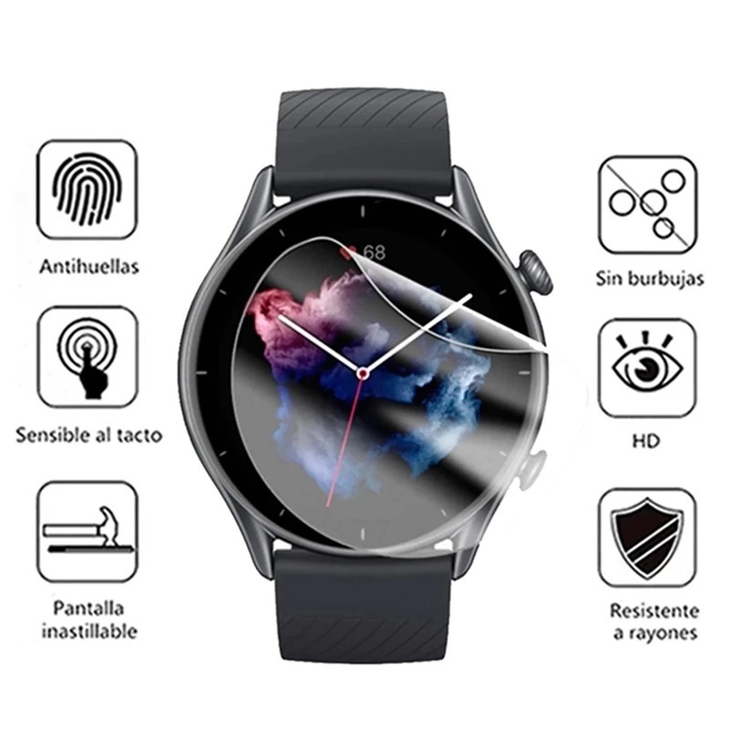 Pelicula de silicone Gel Para Huawei Watch GT /GT 2 Pro/GT 2E/GT 3/GT 3 PRO