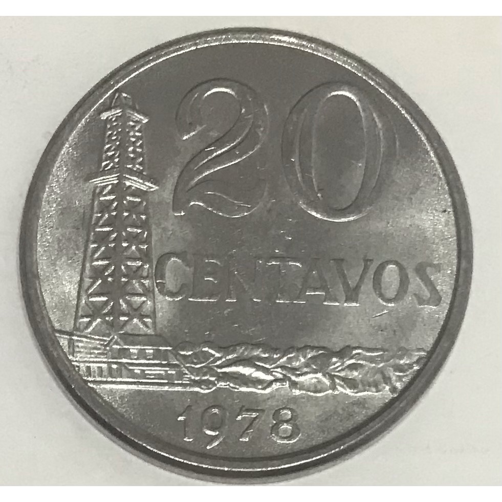 🇧🇷 🟢 Moeda de 20 Centavos 1979 - 1978 - 1977 - 1976 - 1975 - 1970 - 1967
