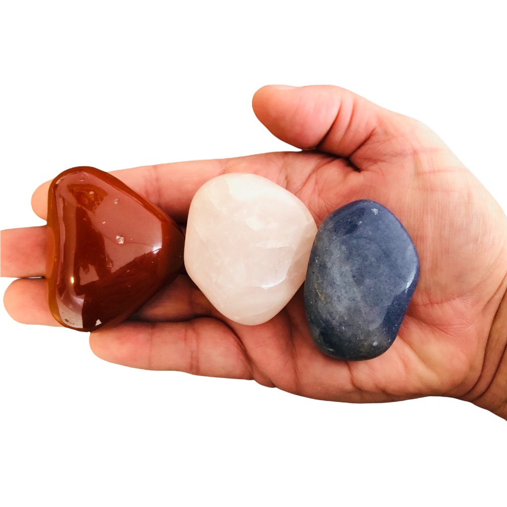 Pedra Natural Sortida Rolada Mista Grande 4-6cm - 500g