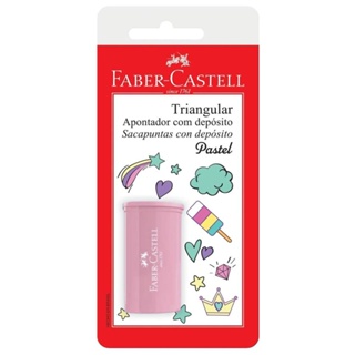 Apontador com Depósito Cores Pastel- Faber Castell (Escolha a Cor) em Oferta na Shopee