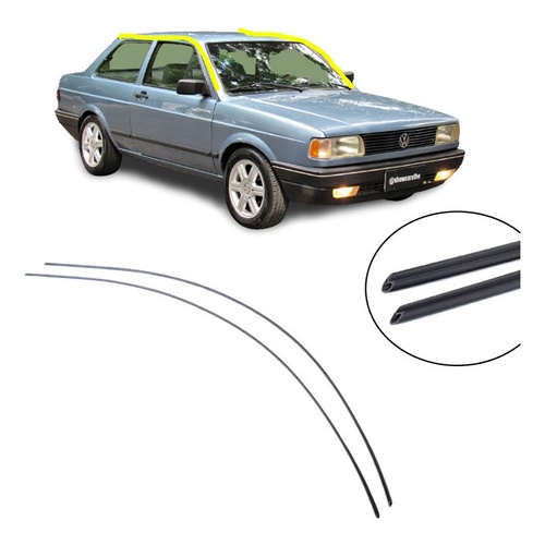 Kit Borracha Superior Porta Friso Calha Teto Voyage Quadrado em Oferta na Shopee