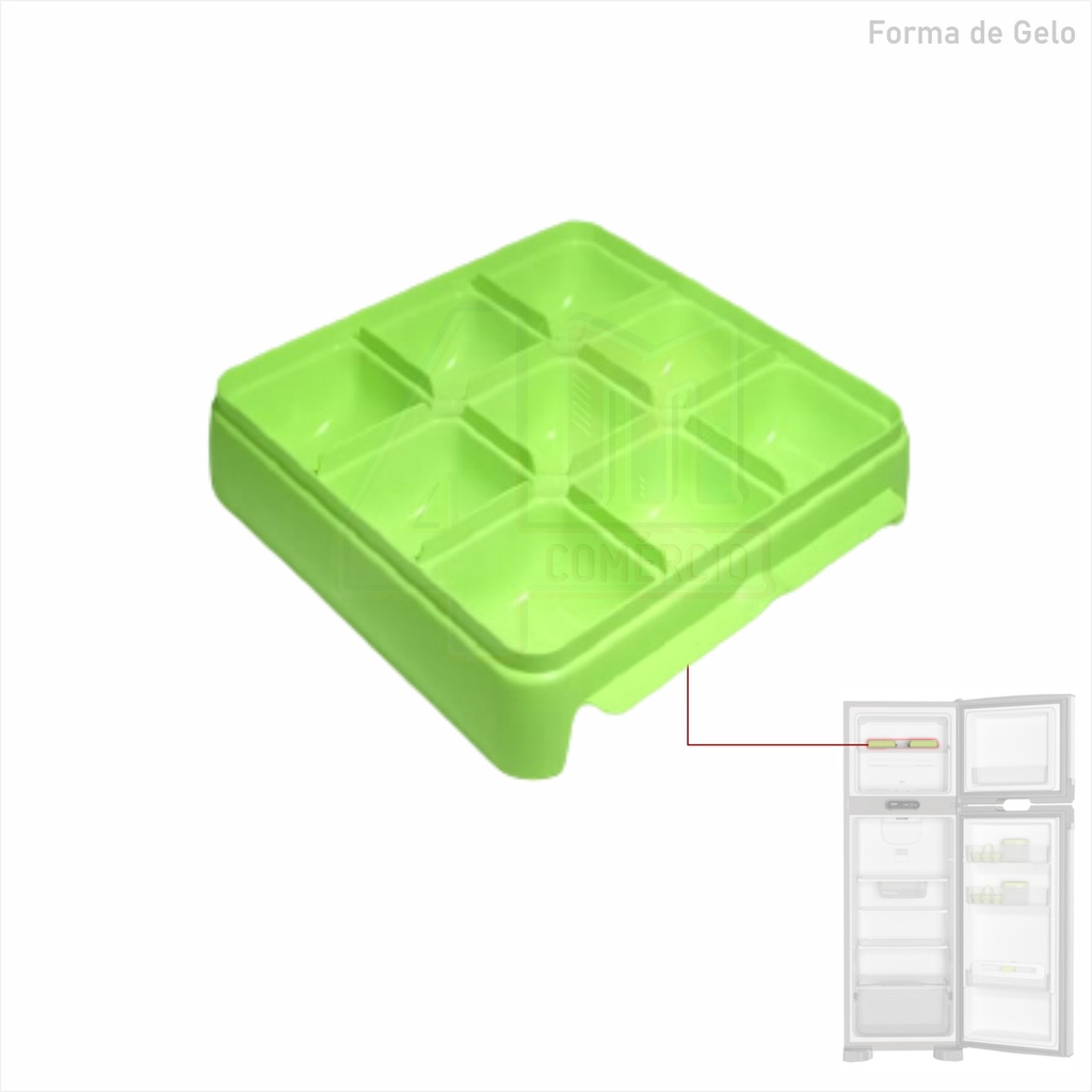 Forma de Gelo Green Apple Geladeira Consul Original