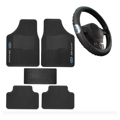Tapetes De Carro Ford + Capa De Volante Universal em Oferta na Shopee