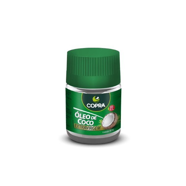 Óleo De Coco Extra Virgem 30ml - Copra Protetor Labial - Hidratação