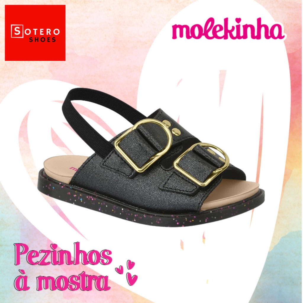 Sandália Infantil Molekinha Original Menina Super Confort (liquida)