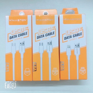Cabo Carregador Hmaston Micro Usb V8 TIPO-C IOS Dados 4.8a carregador rápido