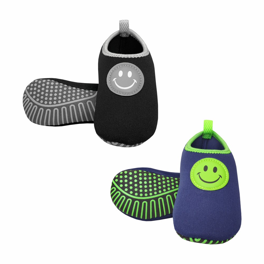 Kit Infantil Sapatilha Menino Antiderrapante Macia Meia Conforto Calce Fácil Magicc S099/S098