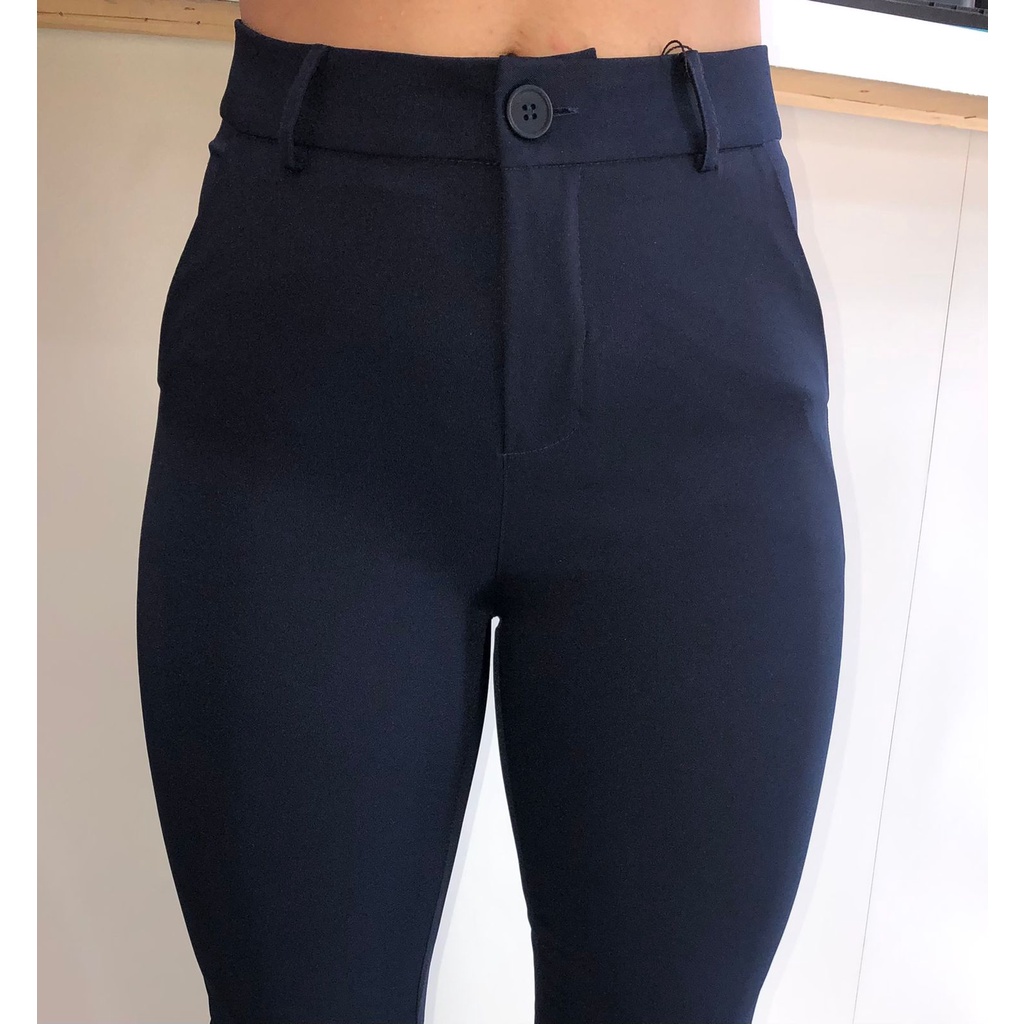 Calça Social K2B Original Faniele uniforme com bolsos Cintura Alta (alfaiataria)