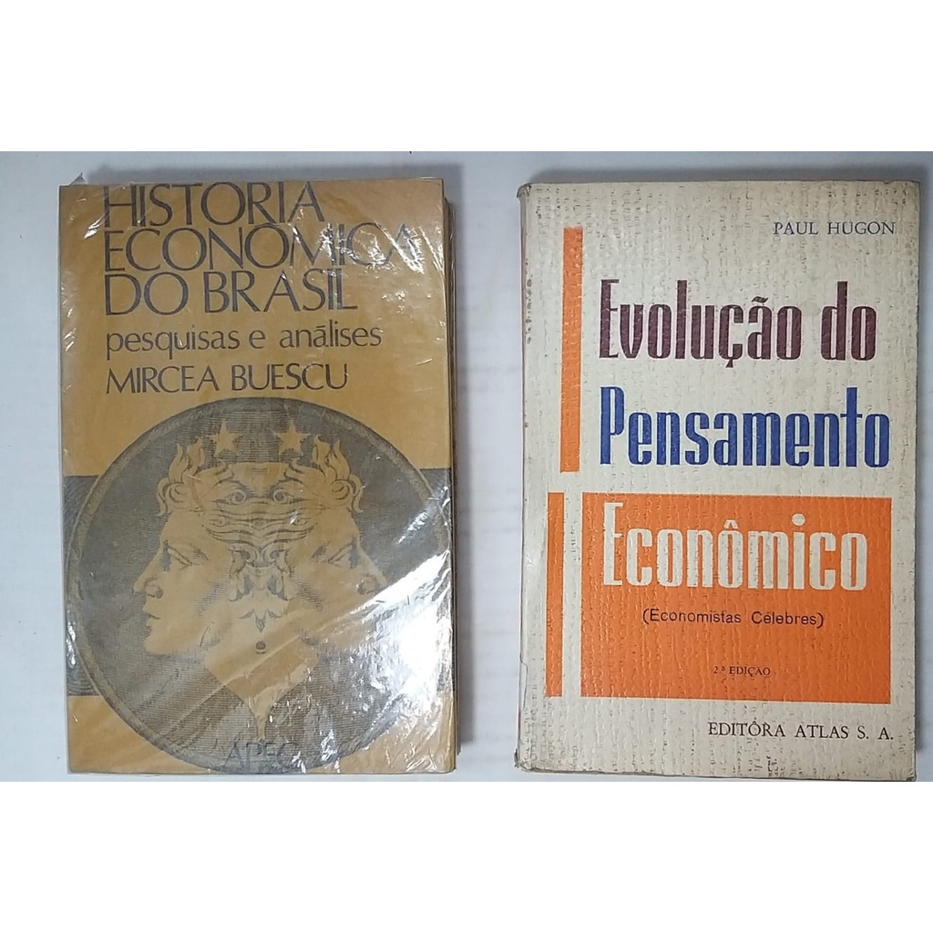 Kit 2 Livros Evolução Do Pensamento Econômico E Historia Eco Shopee