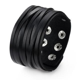2021 Fashion Jewelry Vintage Weave Leather Bracelet Homens Bracelete De Couro De Encanto Largo