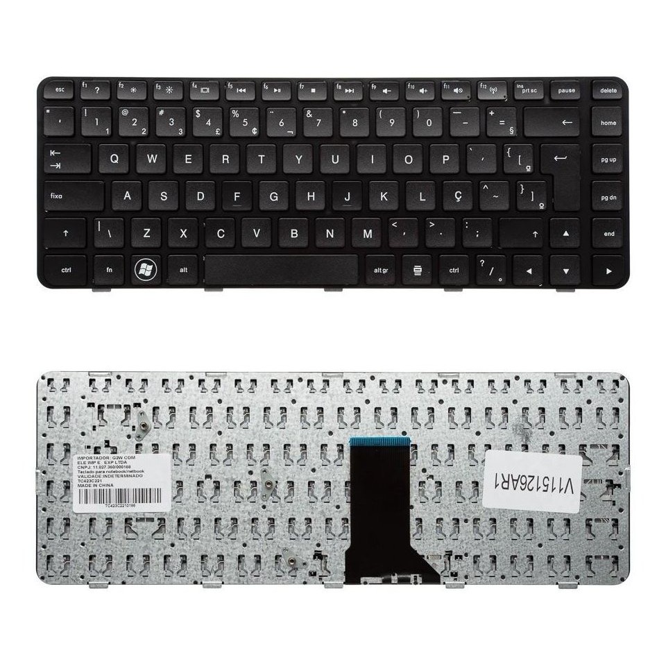 Teclado Hp Pavilion Dm4-1275br Dm4-2035br Dm4-2055br Dm4 Ç