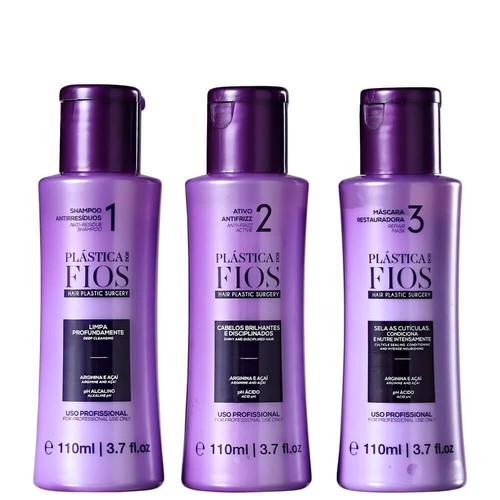 Kit Cadiveu Professional Plástica Dos Fios  - 3 Produtos de 110ml