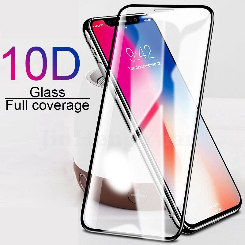 10D HD Película Protetora De Vidro Temperado Transparente De Tela Cheia Para IPhone 6 6S 7 8 Plus X XS Max XR 14 13 12 11 Pro Glass