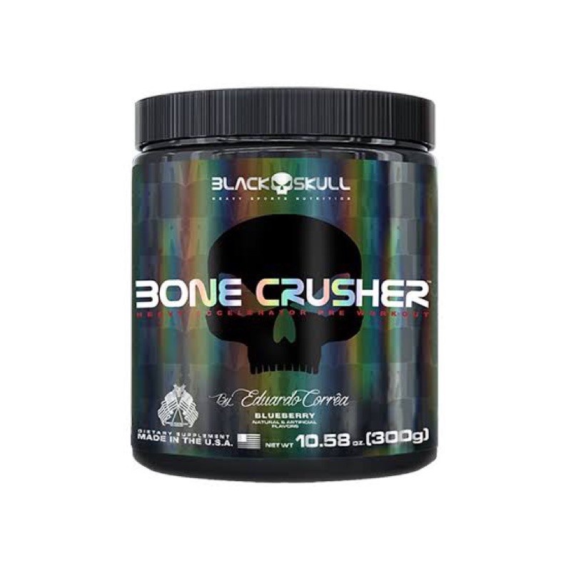 Pré treino - Bone Crusher - (300g) - Black skull