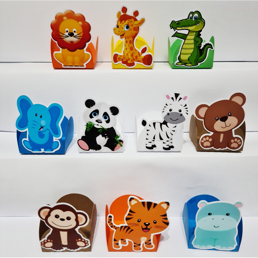 50 Forminhas  Forminhas + Apliques Safari Baby Aniversário Brigadeiros Festa Infantil