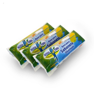 3kg Bases De Glicerina Branca Para Sabonete Nossa Terra em Oferta na Shopee