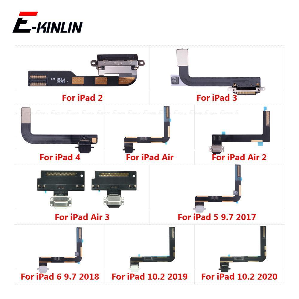 Compatível Com iPad 4 Air 2 3 5 6 9.7 10.2 2017 2018 2019 2020 Carregador De Dock Conector Porta Flex Peças De Reparo De Fita De Cabo