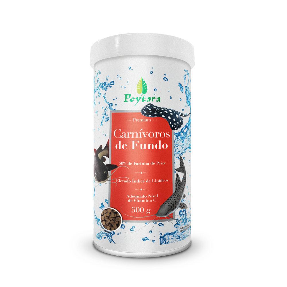 Ração Poytara Carnivoros De Fundo 500g