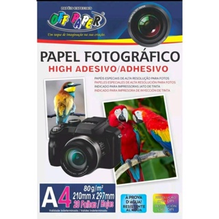 Papel Fotográfico A4 Adesivo 80g 20fls - OFF PAPER em Oferta na Shopee