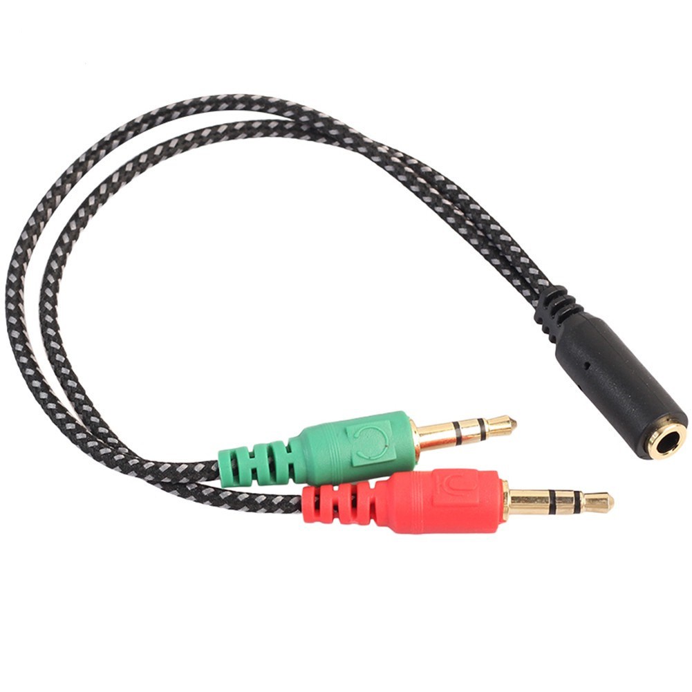 Conversor P3 - P2 Divisor Fone Microfone 3,5mm Adaptador