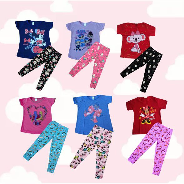 kit legging infantil atacado