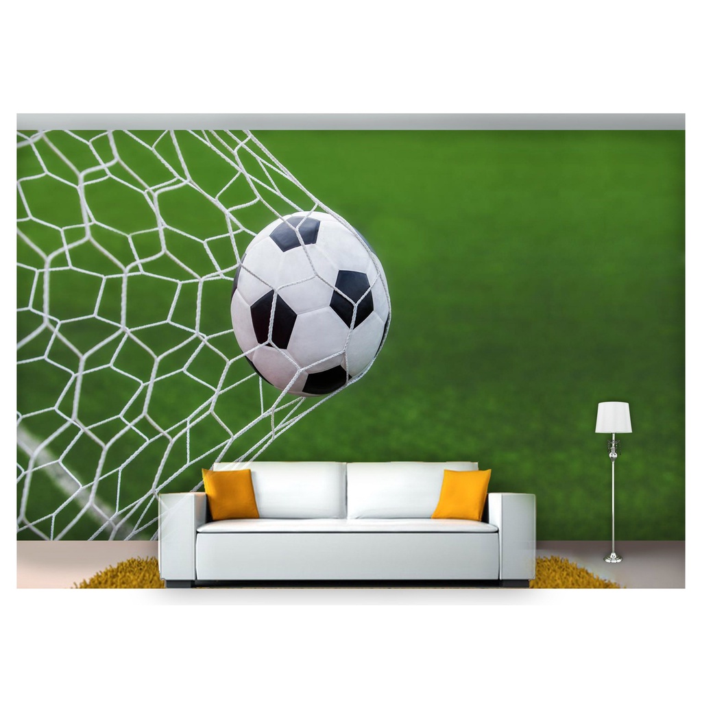 papel de parede Esportes Futebol Bola Campo 3D m² SPT55