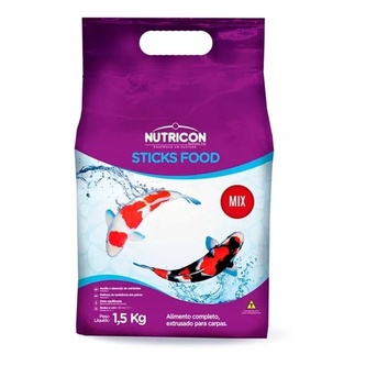 Ração Sticks Food Mix Nutricon Carpas 1,5 Kg