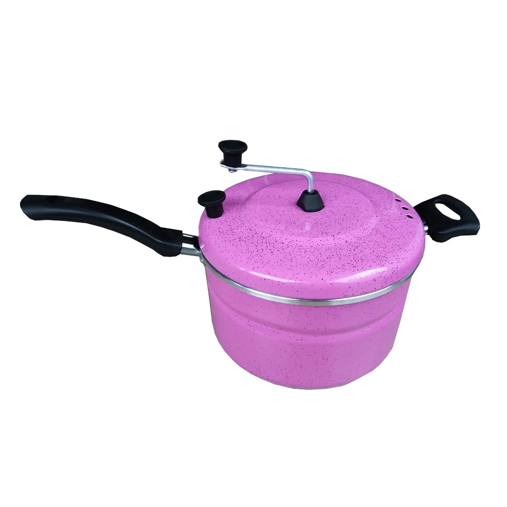 Panela Pipoqueira Alumínio Grosso 3,5L Rosa Pig Docesar
