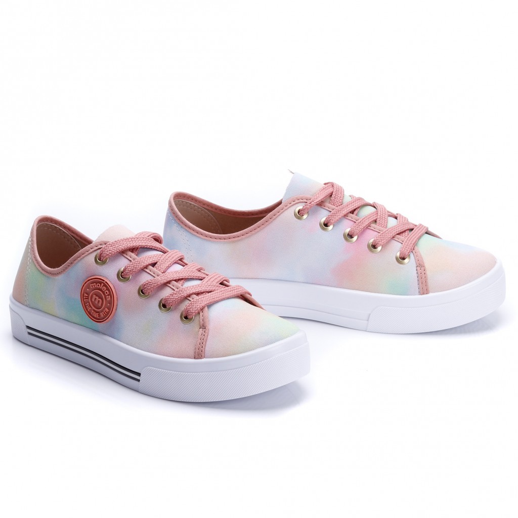 tenis olympikus johnny girl branco com rosa