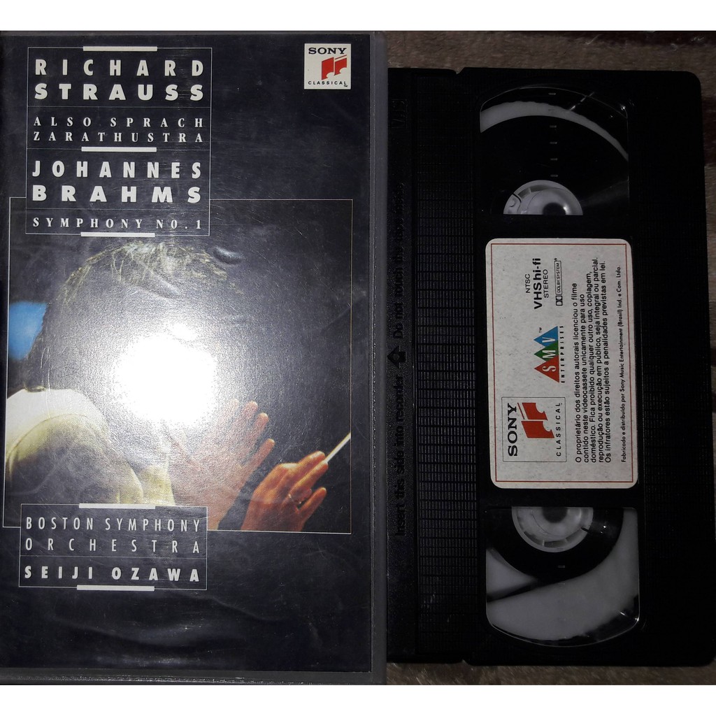 VHS ORIGINAL RICHARD STRAUSS – ALSO SPRACH ZARATHUSTRA / JOHANNES BRAHMS – SYMPHONY Nº 1