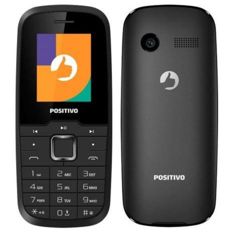 Celular Positivo Dual Chip Teclas Grandes Para Idoso, Preto