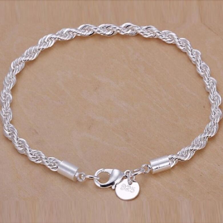 Pulseira Da Corrente Cordão Baiano De Prata 925 em Oferta na Shopee