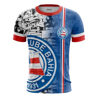 Camisa Camiseta Bahia Torcida Favela Tricolor Baiano
