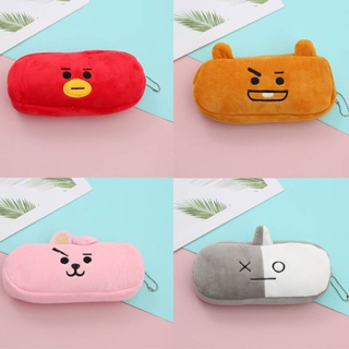 KPOP BTS BT21 Kawaii Estojo De Lápis De Desenho Animado Alça Fofa Para Menino Menina Saco De Papelaria Crianças Presentes em Oferta na Shopee