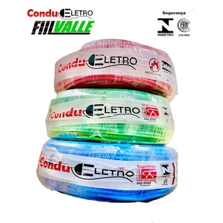 Rolo Fio Elétrico Cabo Flexivel 6mm 50mt Inmetro Antichamas Todas Cores Oferta