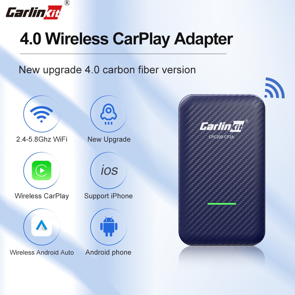 CarlinKit 4.0 CarPlay Com Fio Atualizado Para Sem & Adaptador Android Auto USB Dongle Car Multimídia Player