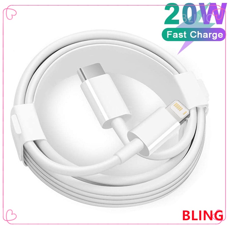 20W USB-C Fast Charger & Cable Combo For IPhone 14, 13, 12, 11, X, 8 & More