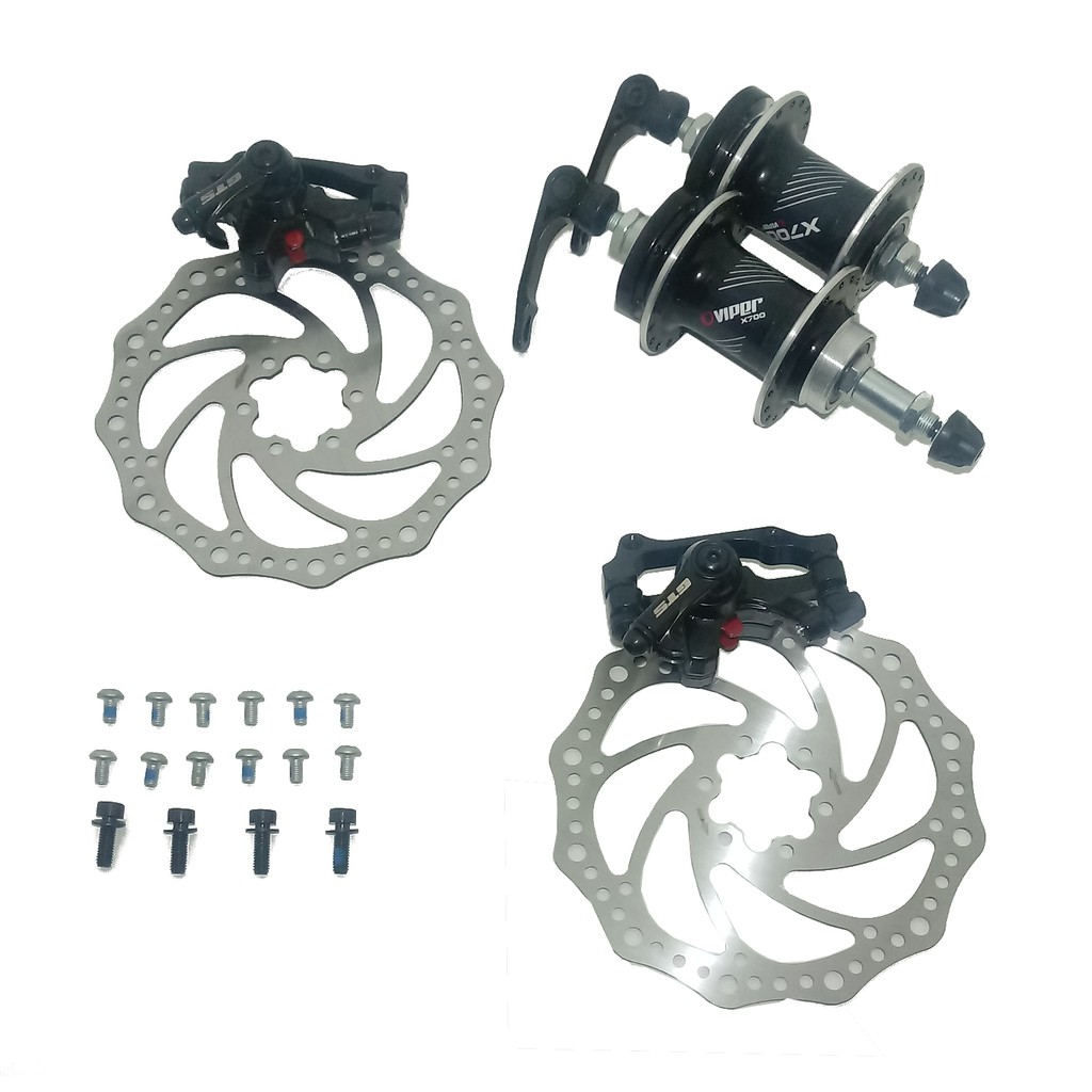 Freio A Disco Bike Gts Completo  C/cubo 36furos Rolamento Viper com Blocagem .