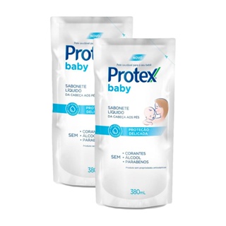 Kit 2 Sabonete Líquido Infantil Protex Baby 380ml em Oferta na Shopee