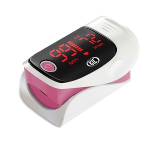 Oxímetro de dedo Pulso Led Bic Rosa Enfermagem Saturação Oxigênio
