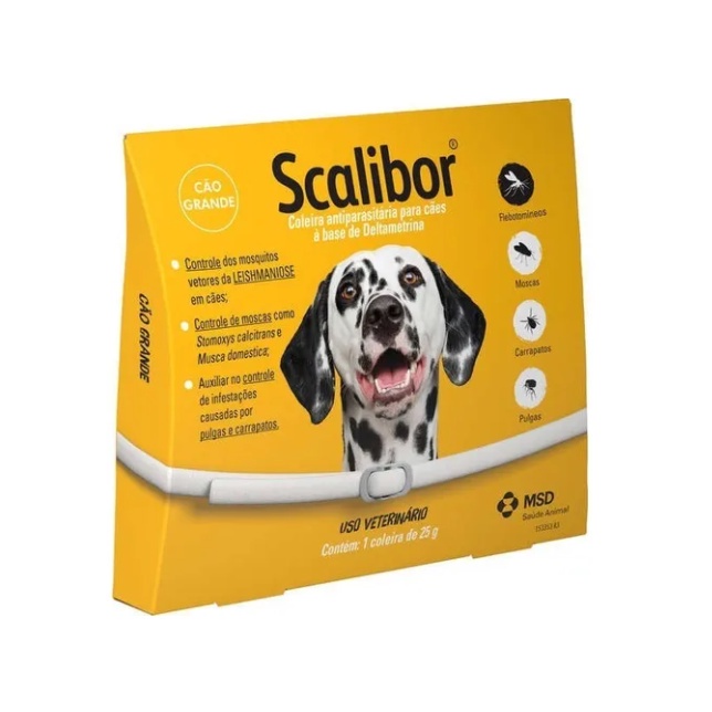 Coleira Scalibor Grande 65cm Leishmaniose Antipulgas em Oferta na Shopee