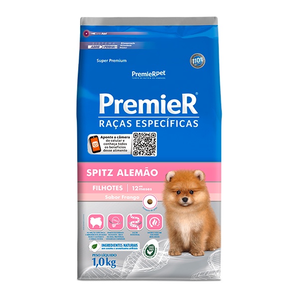 Ração Premier para Cães Filhotes de Raças Específicas - Spitz Alemão - 1Kg - Pets