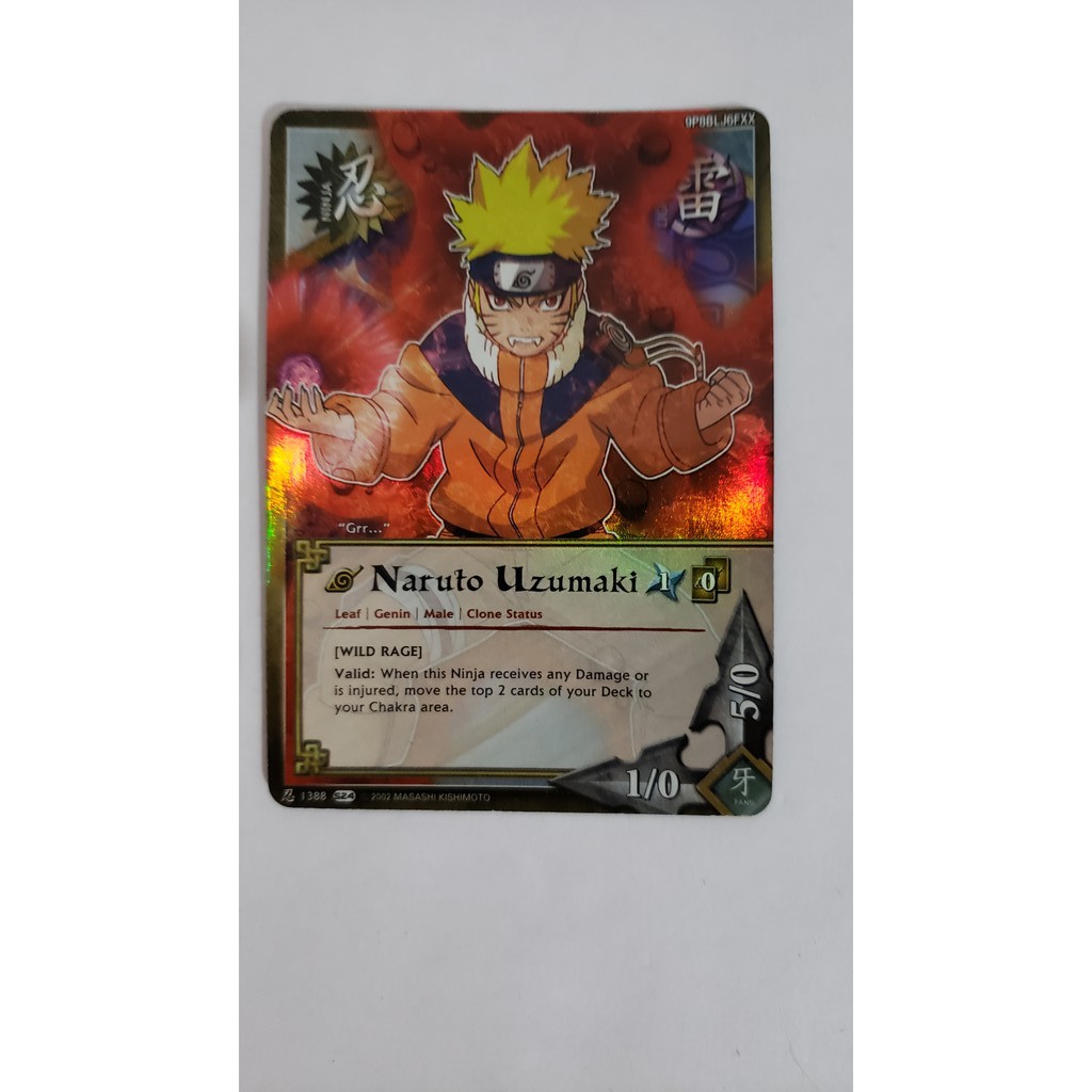 Carta Original Naruto Uzumaki - Brilhante