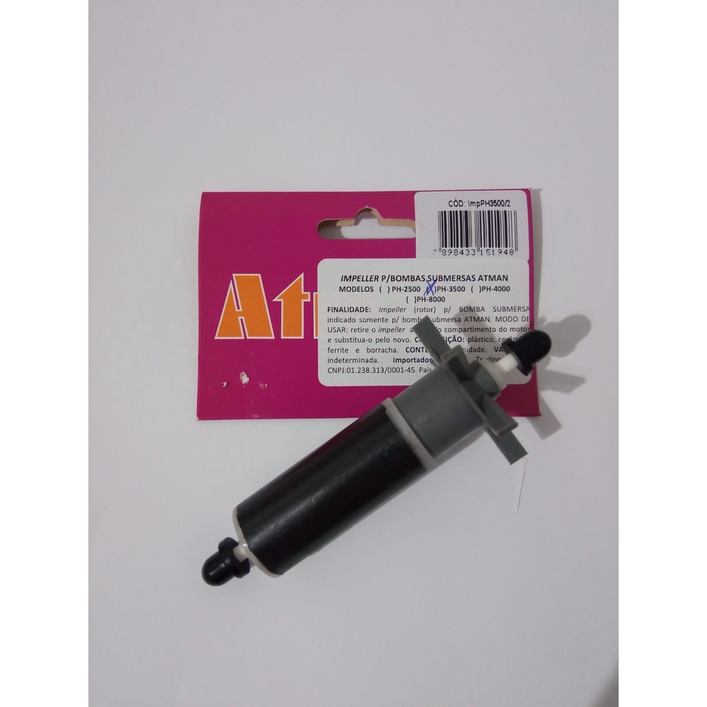 Peça De Reposição Impeller Rotor Para Bomba Atman Ph-3500 - PARA BOMBAS FABRICADAS APÓS 09/2013