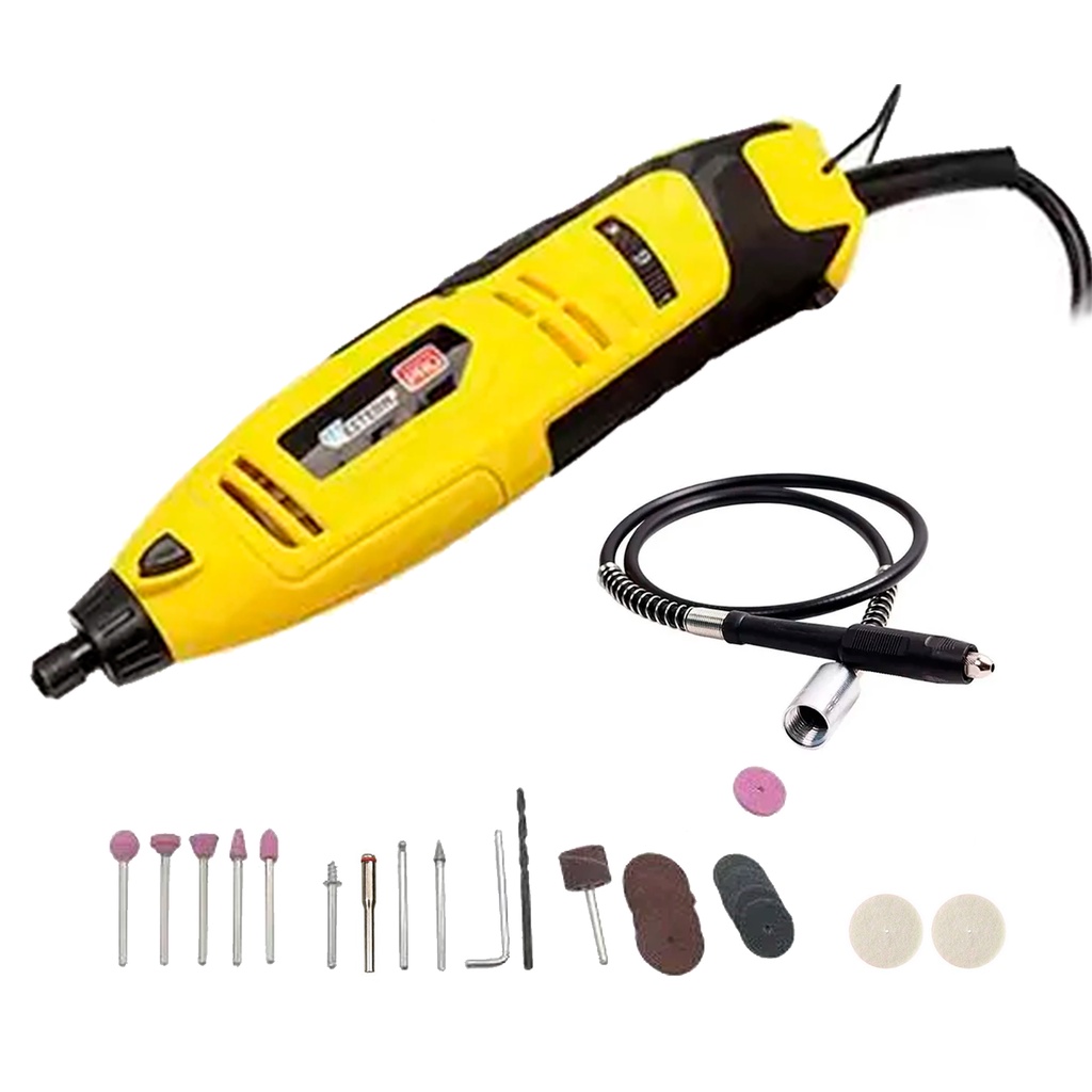Detalhes do Combo Micro Retifica Western 44 Peças 220v 135w Com Maleta