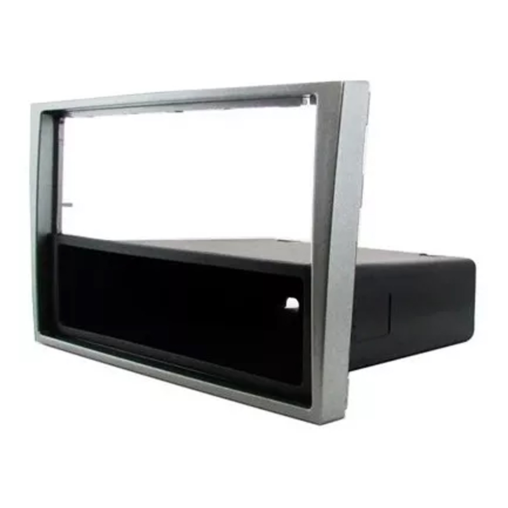 Moldura 1din Autoplast Corsa Meriva Montana Vectra Rádio Prata em Oferta na Shopee