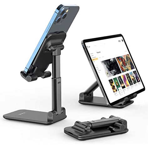 Suporte Celular de Mesa Retrátil Móvel Ajustável Portátil Smartphone Tablet iPad Escritório C-067